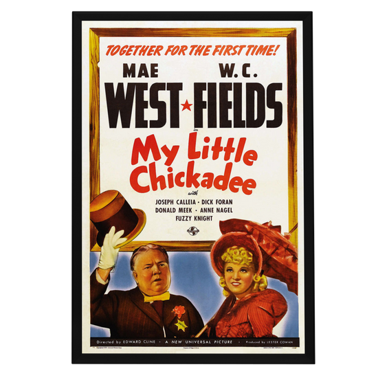 "My Little Chickadee" (1940) Framed Movie Poster