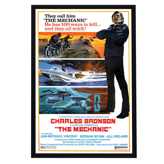 "Mechanic" (1972) Framed Movie Poster