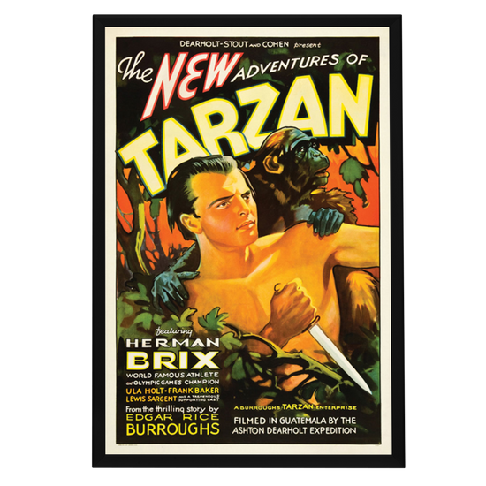 "New Adventures Of Tarzan" (1935) Framed Movie Poster