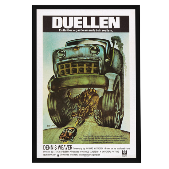 "Duel (Swedish)" (1971) Framed Movie Poster