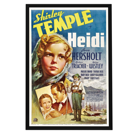 "Heidi" (1937) Framed Movie Poster