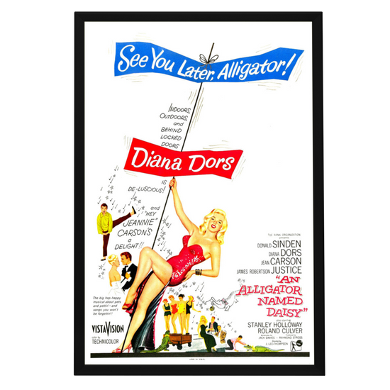 "Alligator Named Daisy" (1955) Framed Movie Poster