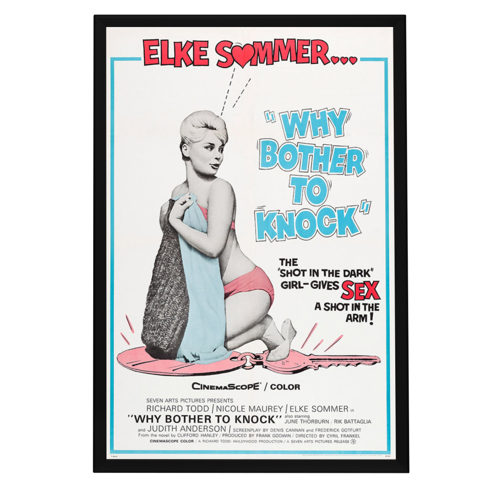 "Why Bother To Knock" (1961) Framed Movie Poster
