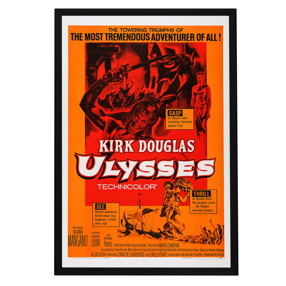 "Ulysses" (1955) Framed Movie Poster