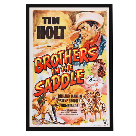 "Brothers In The Saddle" (1949) Framed Movie Poster