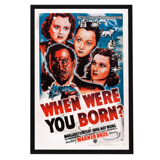 "When Were You Born" (1938) Framed Movie Poster