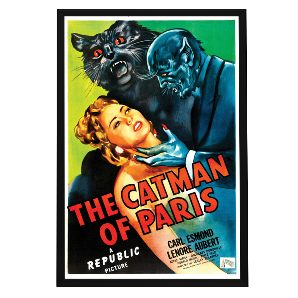 "Catman Of Paris" (1946) Framed Movie Poster