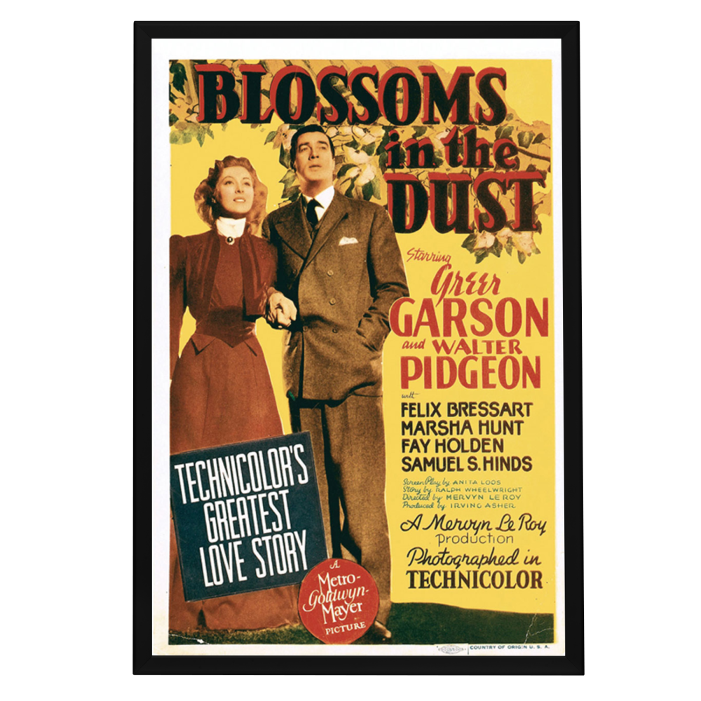 "Blossoms In The Dust" (1941) Framed Movie Poster