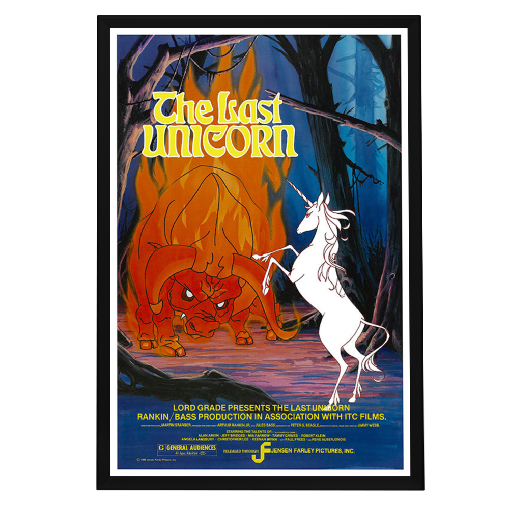 "Last Unicorn" (1982) Framed Movie Poster