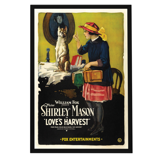 "Love's Harvest" (1920) Framed Movie Poster