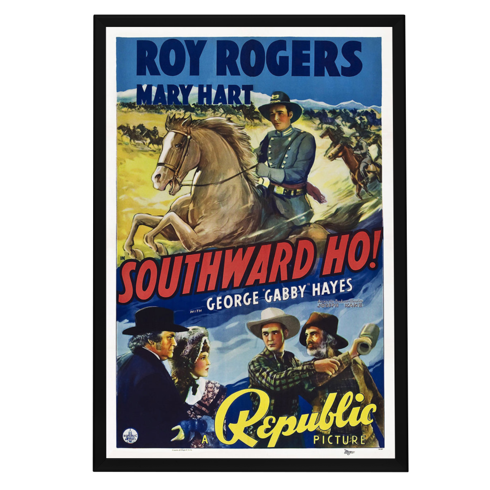 "Southward Ho!" (1939) Framed Movie Poster