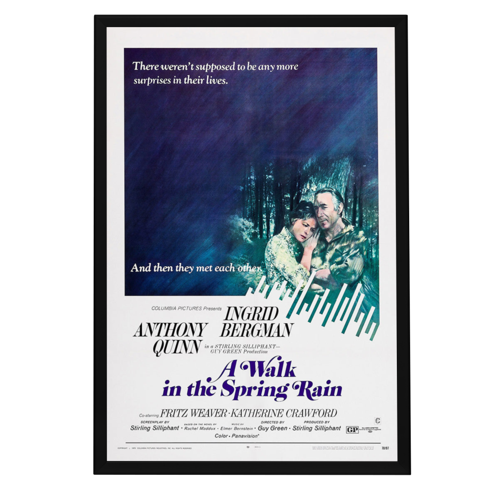 "Walk In The Spring Rain" (1970) Framed Movie Poster