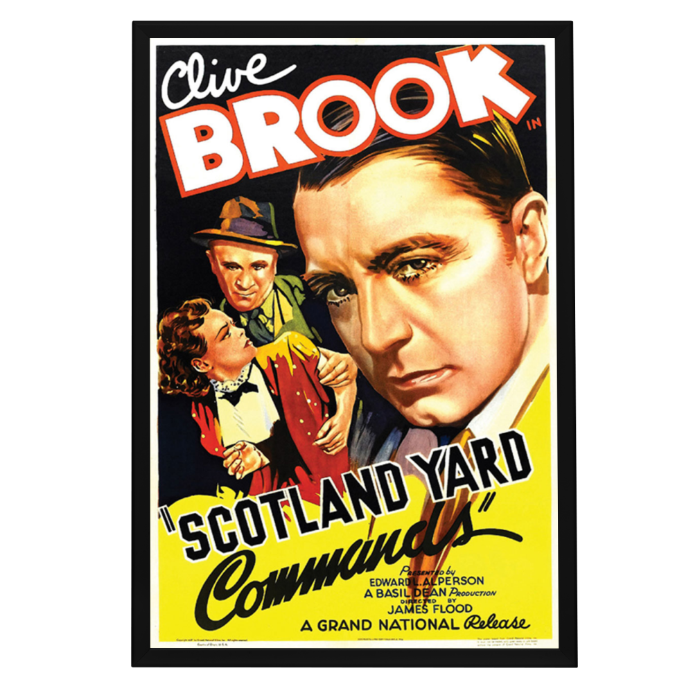 "Scotland Yard Commands" (1936) Framed Movie Poster