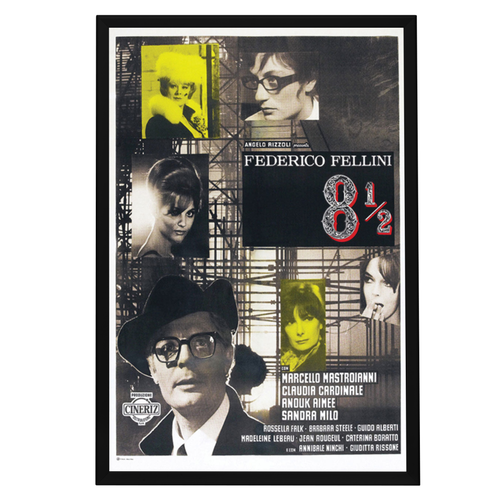 "8 1/2" (1963) Framed Movie Poster