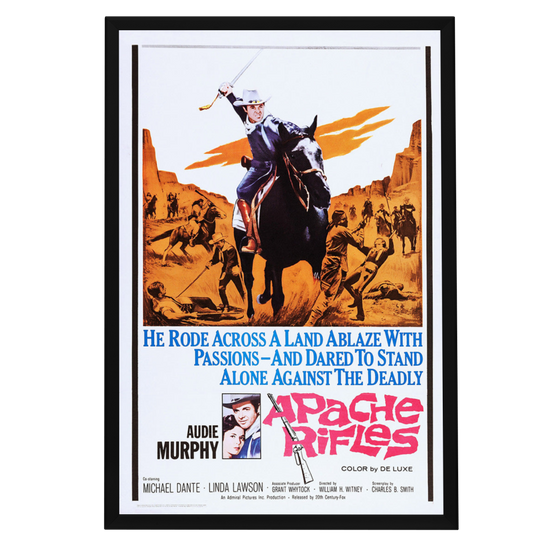 "Apache Rifles" (1964) Framed Movie Poster