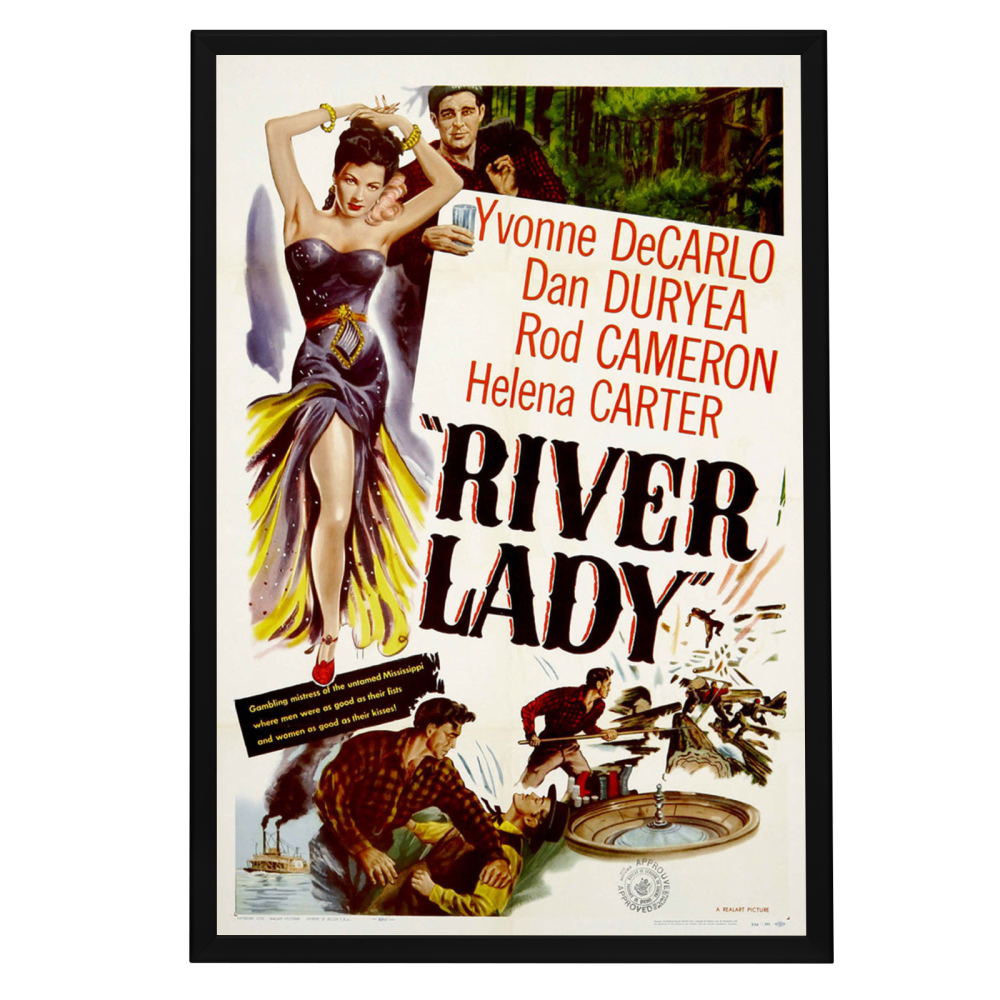 "River Lady" (1948) Framed Movie Poster