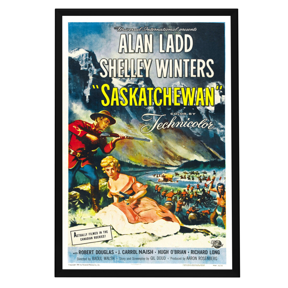 "Saskatchewan" (1954) Framed Movie Poster