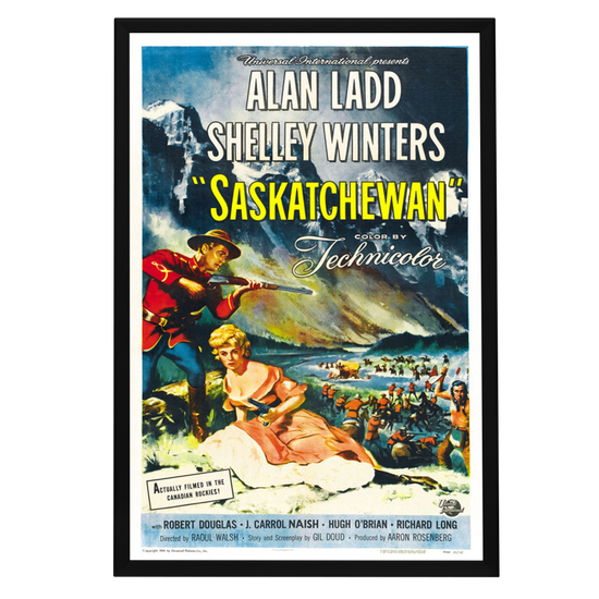 "Saskatchewan" (1954) Framed Movie Poster