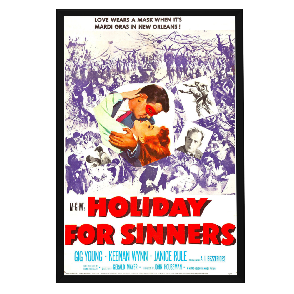 "Holiday For Sinners" (1952) Framed Movie Poster