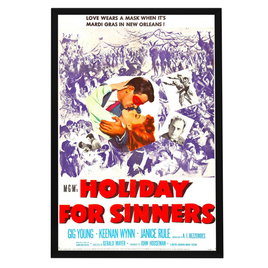 "Holiday For Sinners" (1952) Framed Movie Poster