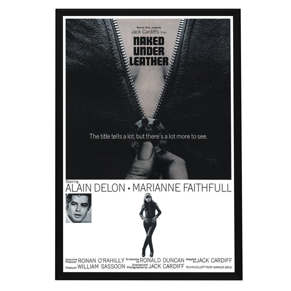 "Naked Under Leather" (1970) Framed Movie Poster