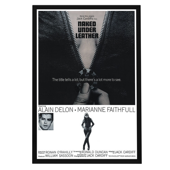 "Naked Under Leather" (1970) Framed Movie Poster