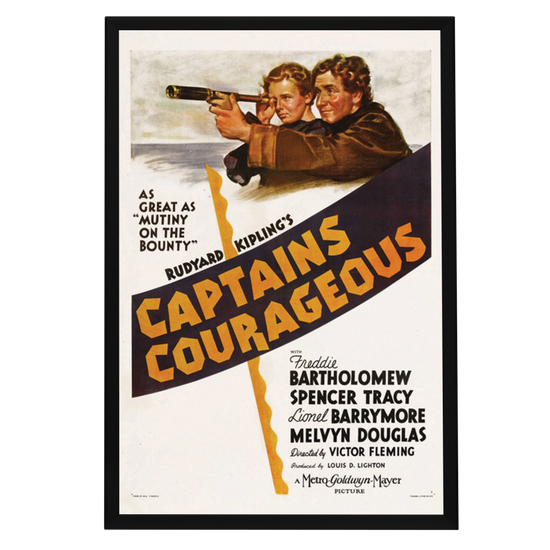 "Captains Courageous" (1937) Framed Movie Poster