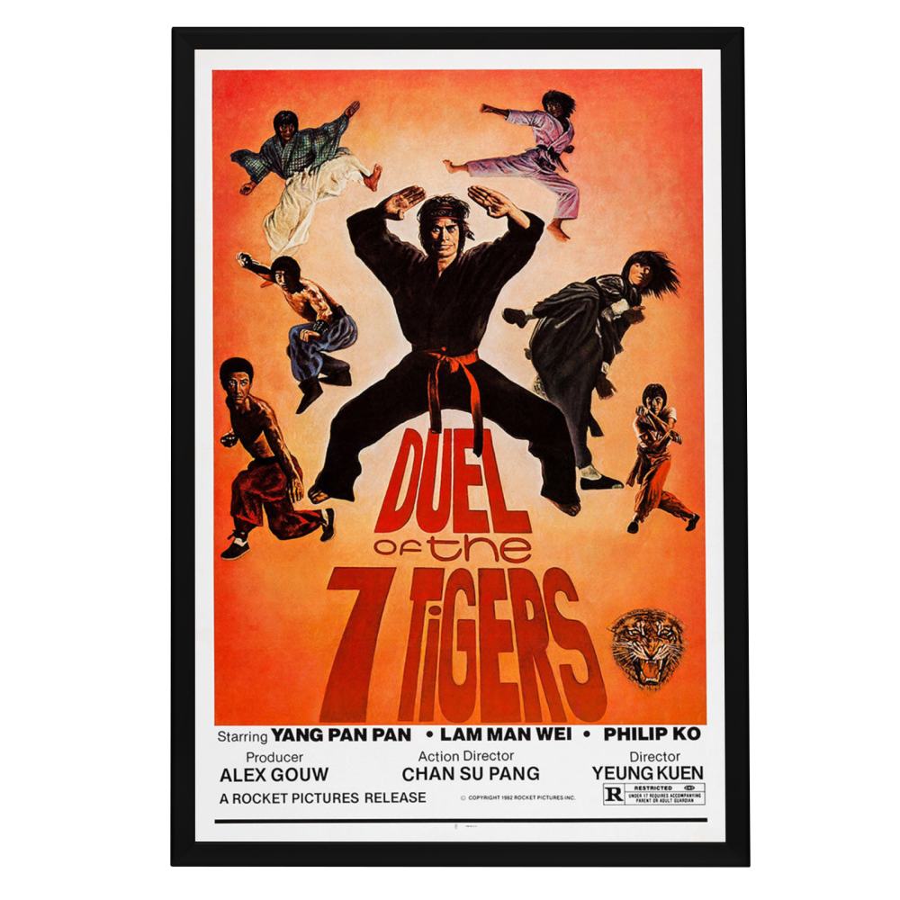 "Duel Of The 7 Tigers" (1979) Framed Movie Poster