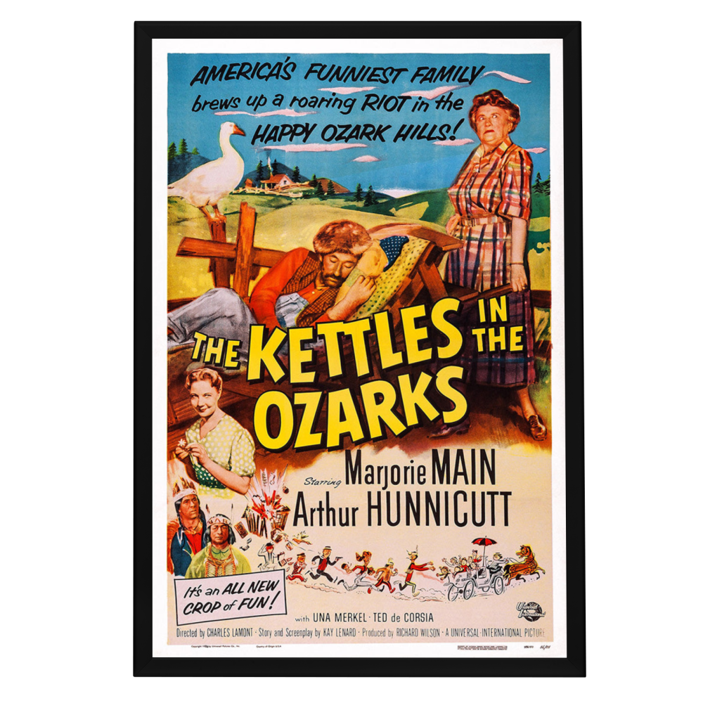 "Kettles In The Ozarks" (1956) Framed Movie Poster