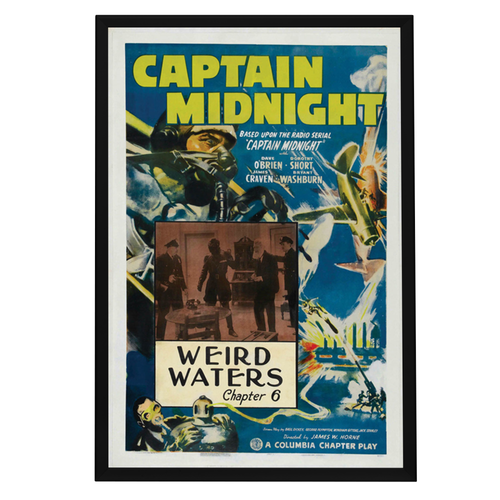 "Captain Midnight" (1942) Framed Movie Poster