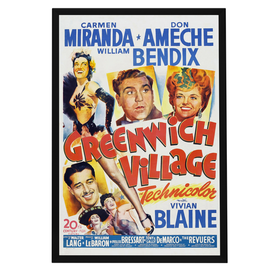 "Greenwich VIllage" (1944) Framed Movie Poster