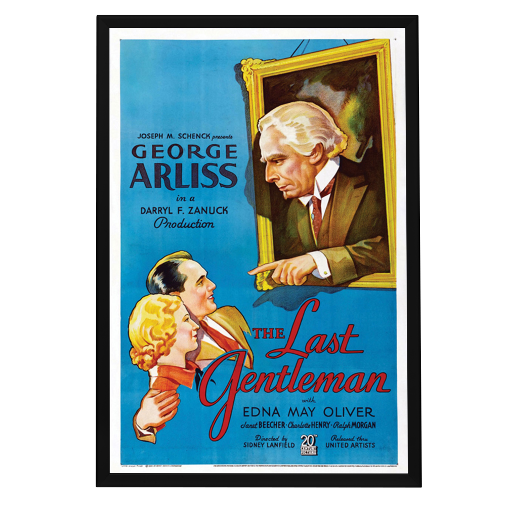 "Last Gentleman" (1934) Framed Movie Poster