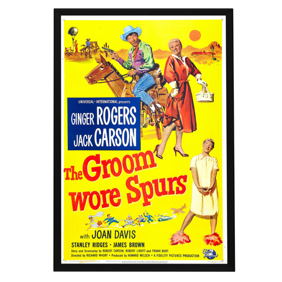 "Groom Wore Spurs" (1951) Framed Movie Poster