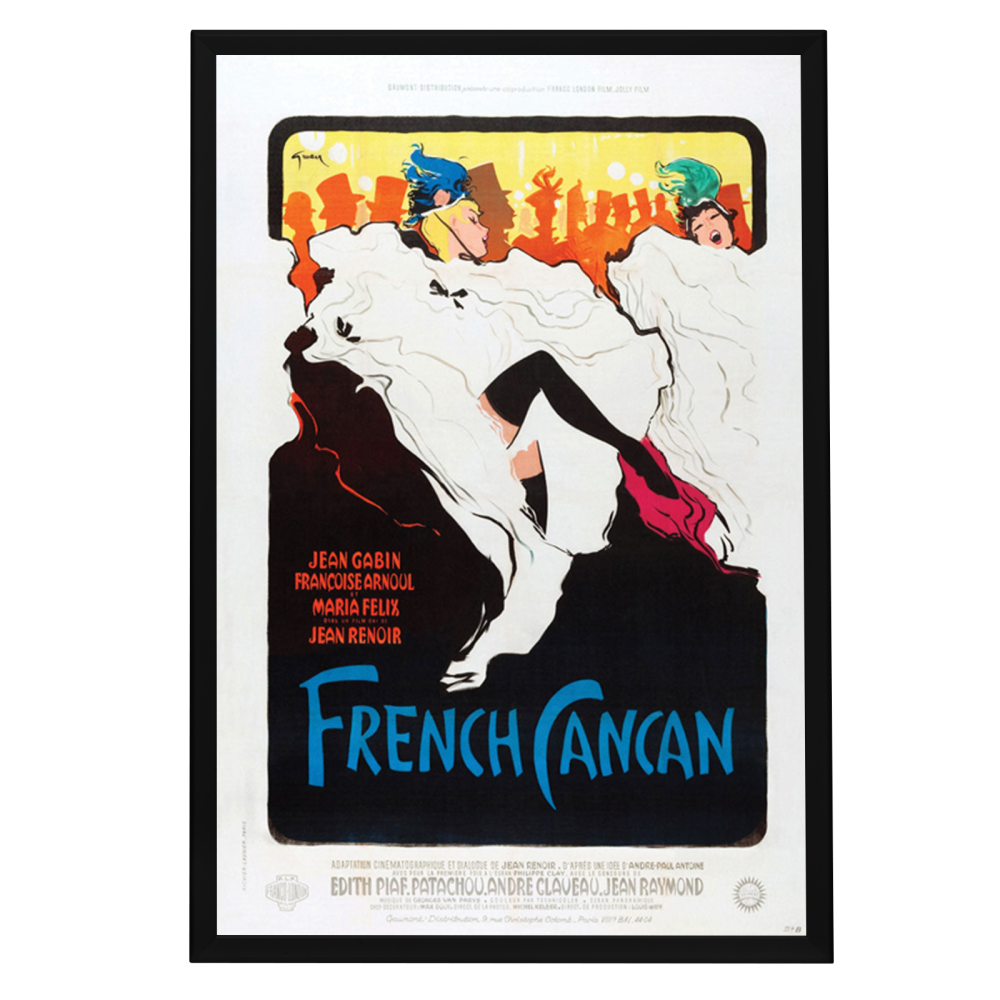 "French Cancan" (1954) Framed Movie Poster