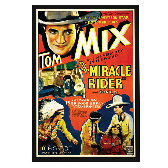 "Miracle Rider" (1935) Framed Movie Poster