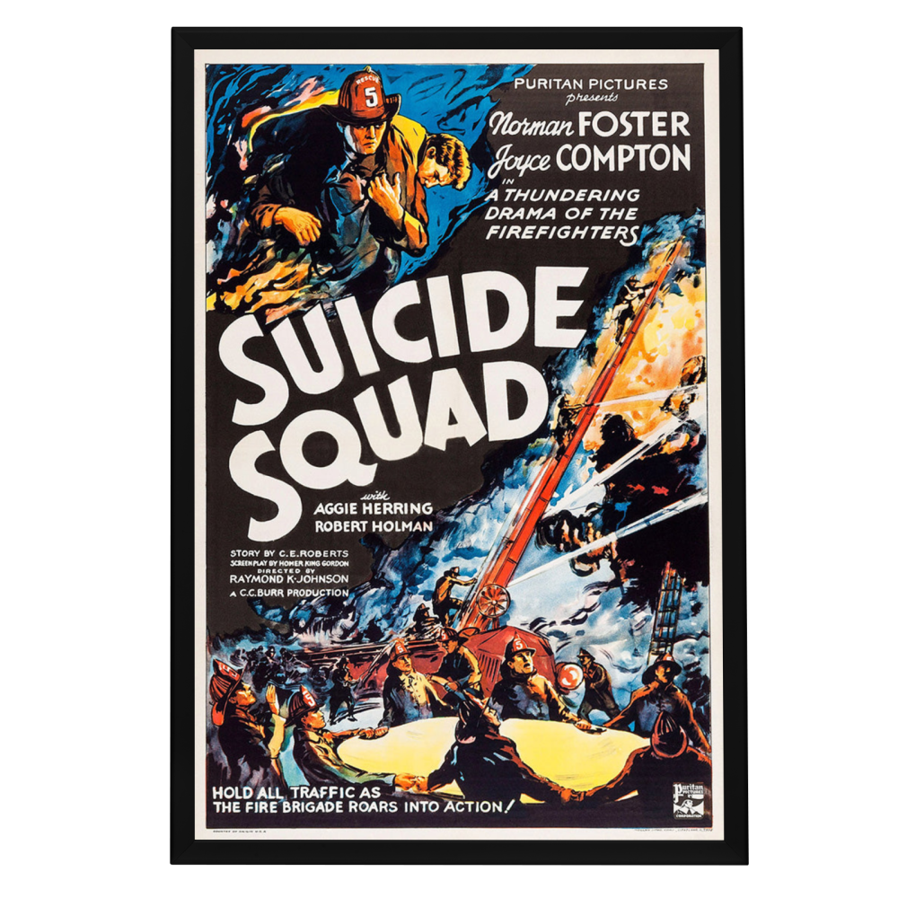 "Suicide Squad" (1935) Framed Movie Poster