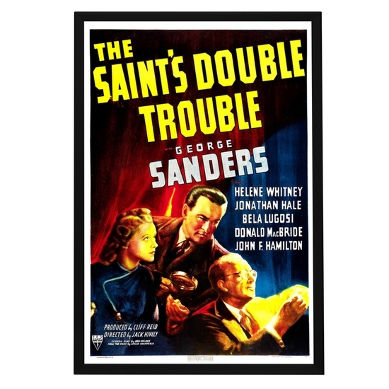 "Saint's Double Trouble" (1940) Framed Movie Poster