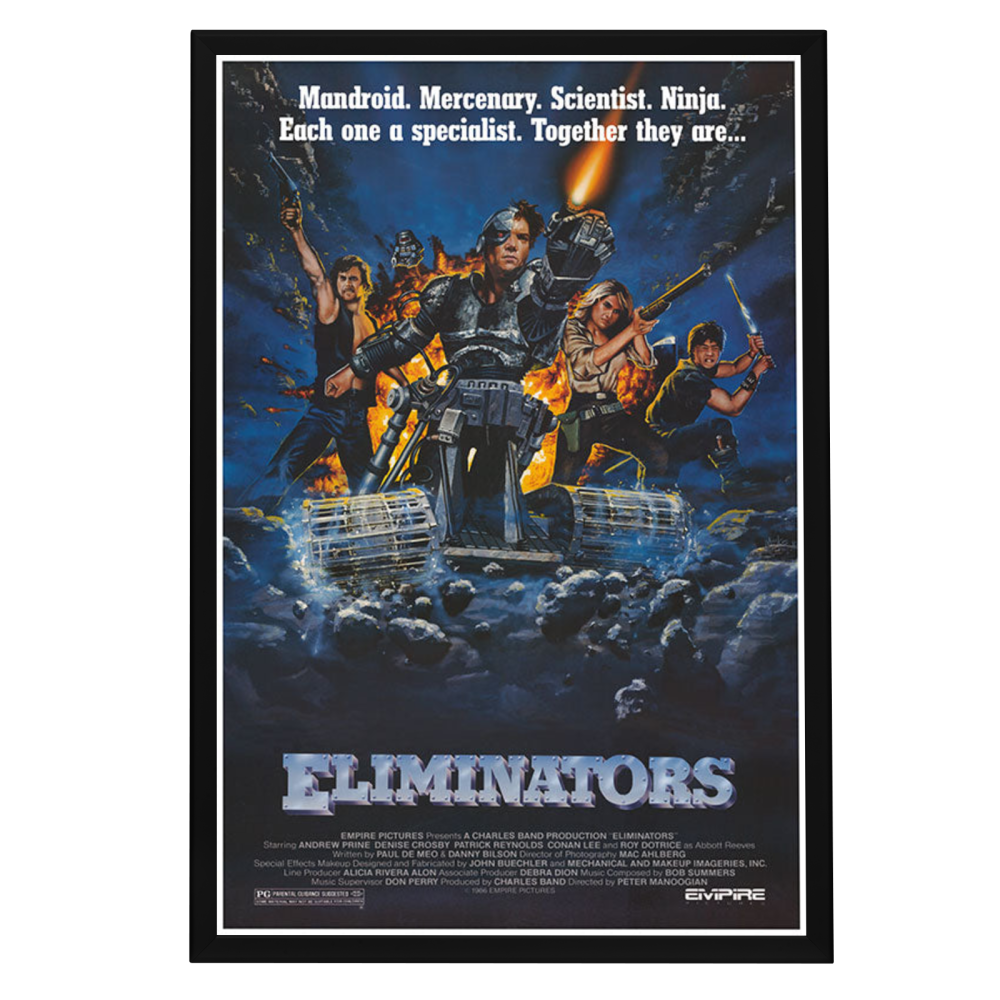 "Eliminators" (1986) Framed Movie Poster