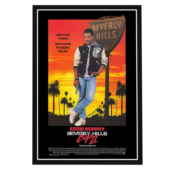 "Beverly Hills Cop II" (1987) Framed Movie Poster