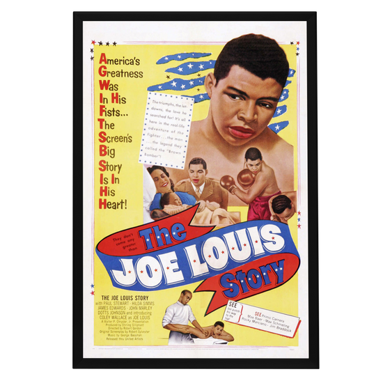 "Joe Louis Story" (1953) Framed Movie Poster