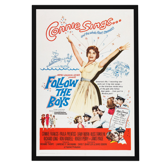 "Follow The Boys" (1963) Framed Movie Poster