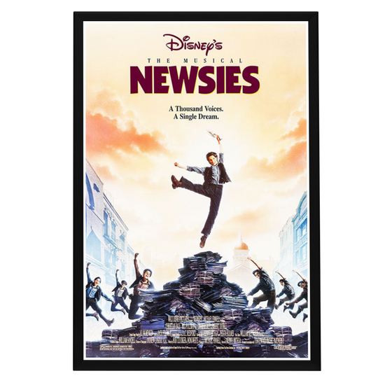 "Newsies" Framed Movie Poster