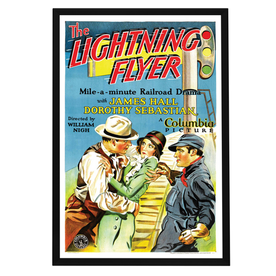 "Lightning Flyer" (1931) Framed Movie Poster