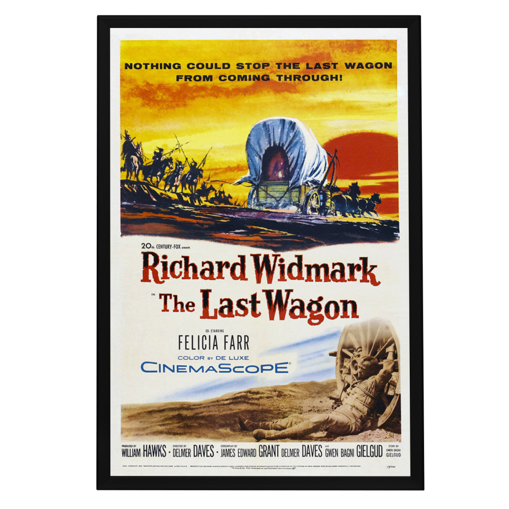 "Last Wagon" (1956) Framed Movie Poster