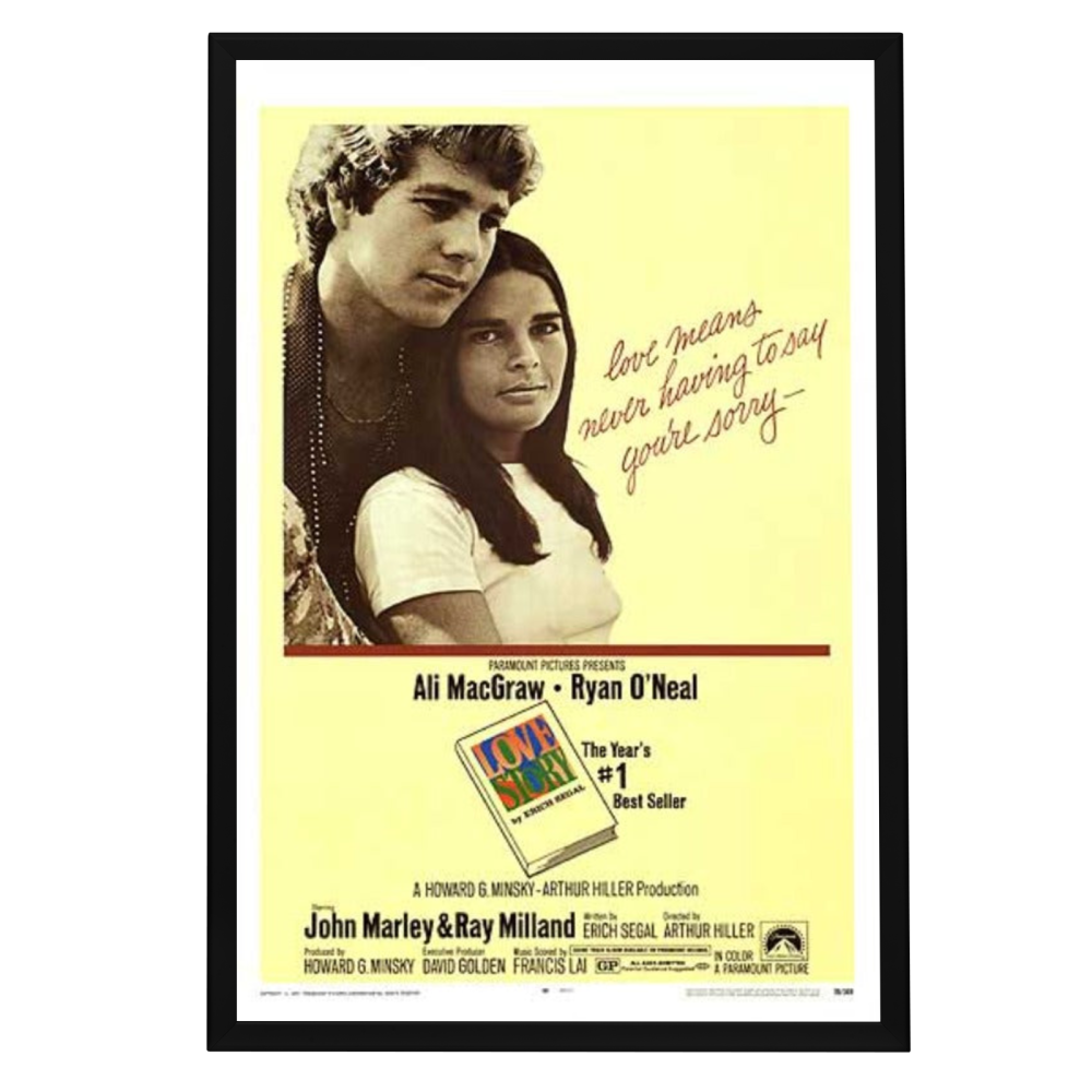 "Love Story" (1970) Framed Movie Poster