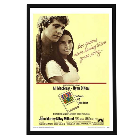 "Love Story" (1970) Framed Movie Poster