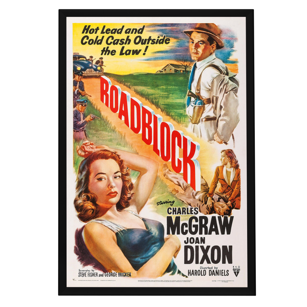 "Roadblock" (1951) Framed Movie Poster
