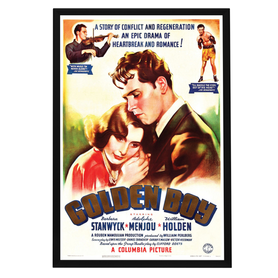 "Golden Boy" (1939) Framed Movie Poster