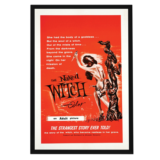 "Naked Witch" (1964) Framed Movie Poster