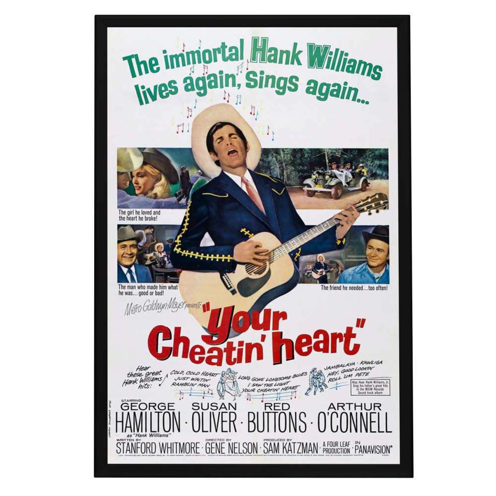 "Your Cheatin' Heart" (1964) Framed Movie Poster